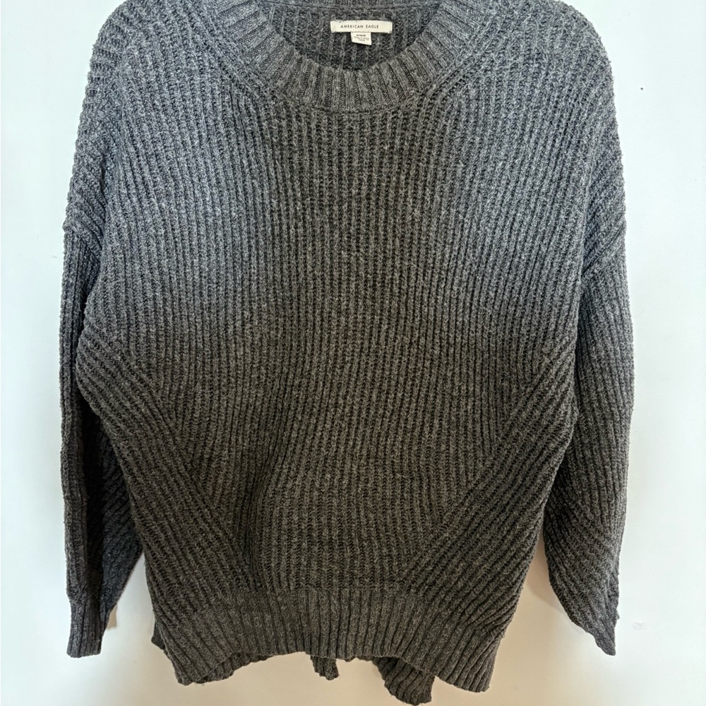 American Eagle Outfitters Charcoal Knit Sweater